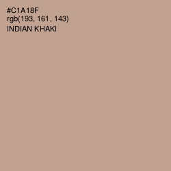 #C1A18F - Indian Khaki Color Image